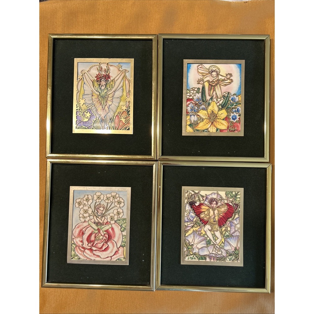 Goebel Hummelwerk 1st Edition Enchanted Garden Fairy & Flowers Set of 4 Teeple